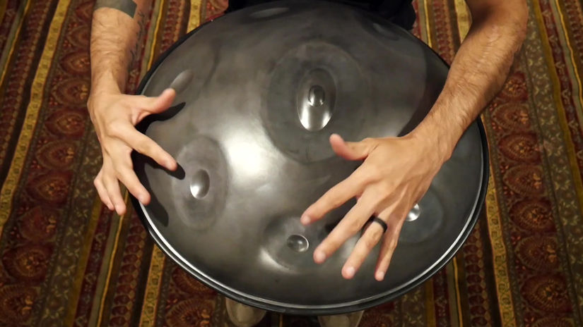 Frog Lube on a Handpan: Before and After